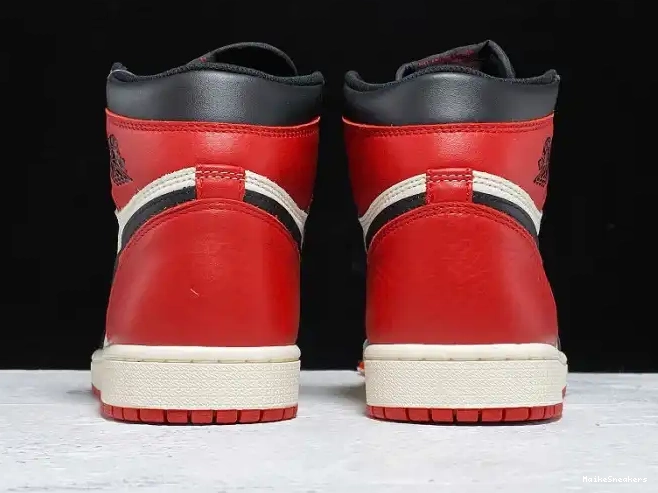 MaikeSneakers OG High Retro Toe Air 555088-610 Jordan Bred 1 0526